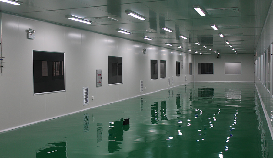 項(xiàng)目面積：一期4000平方；二期1000平方 施工周期：90天 項(xiàng)目概況：整廠潔凈室萬(wàn)級(jí)裝修工程,全部一次性通過(guò)驗(yàn)收