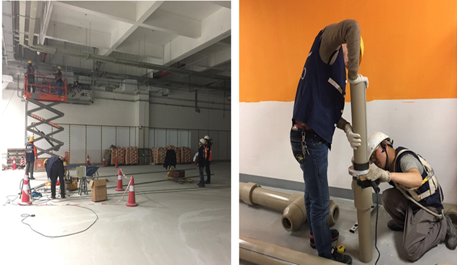 東莞市翔泰凈化工程公司 無(wú)塵車(chē)間施工進(jìn)行中