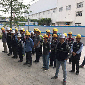 無塵車間施工班前安全會議